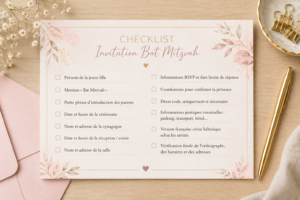Lire la suite à propos de l’article Que mettre sur un faire-part de Bat Mitzvah ?