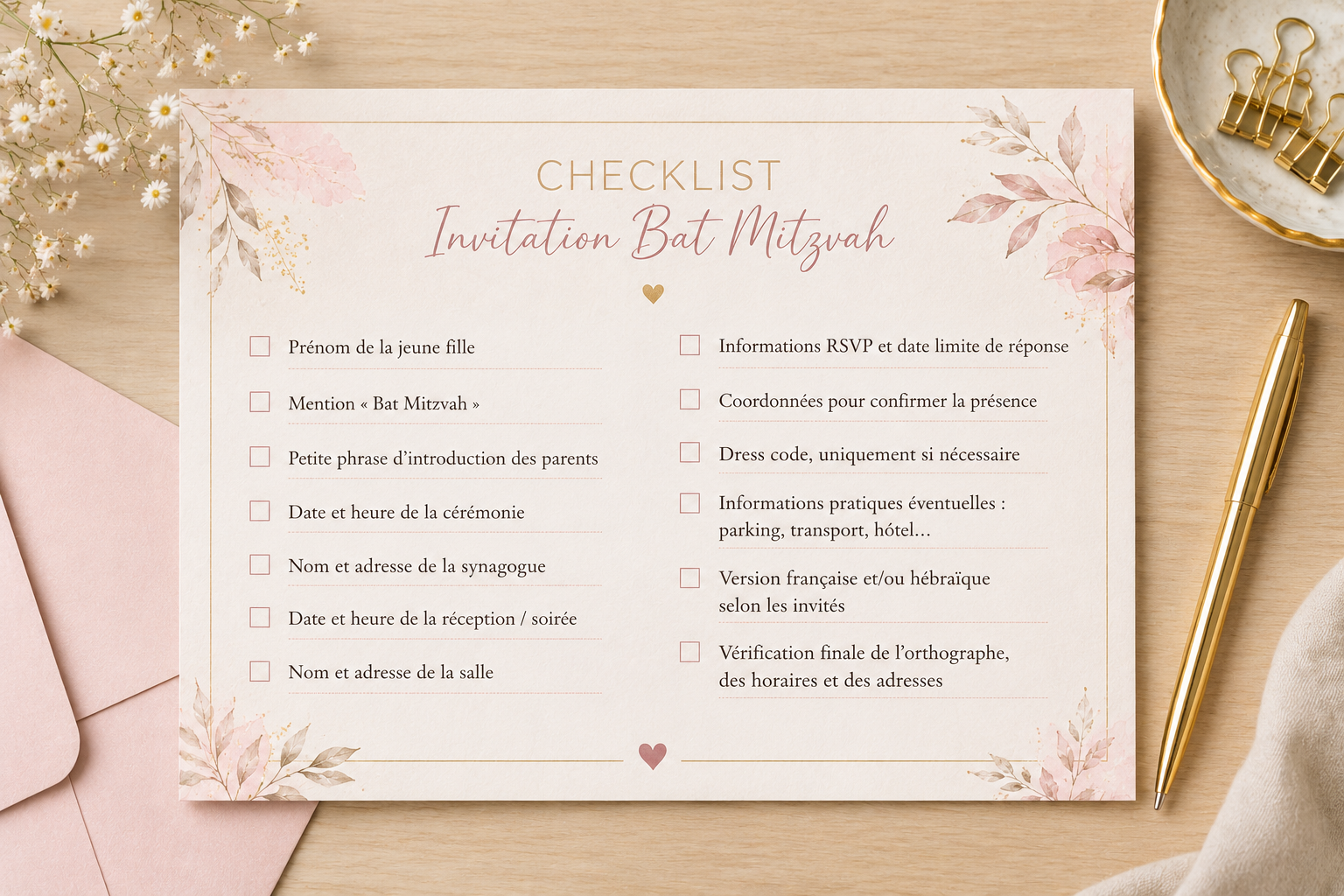 Vous consultez actuellement Que mettre sur un faire-part de Bat Mitzvah ?